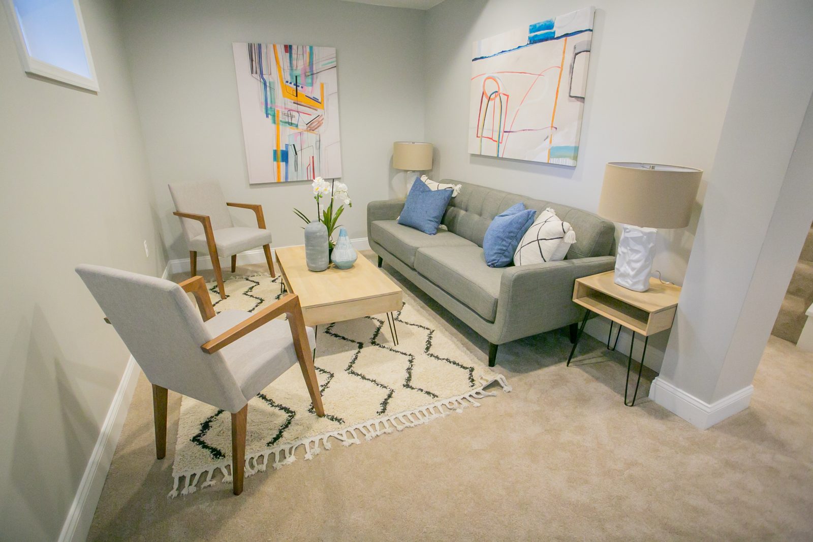 Living Room, Interior Design, Home Staging