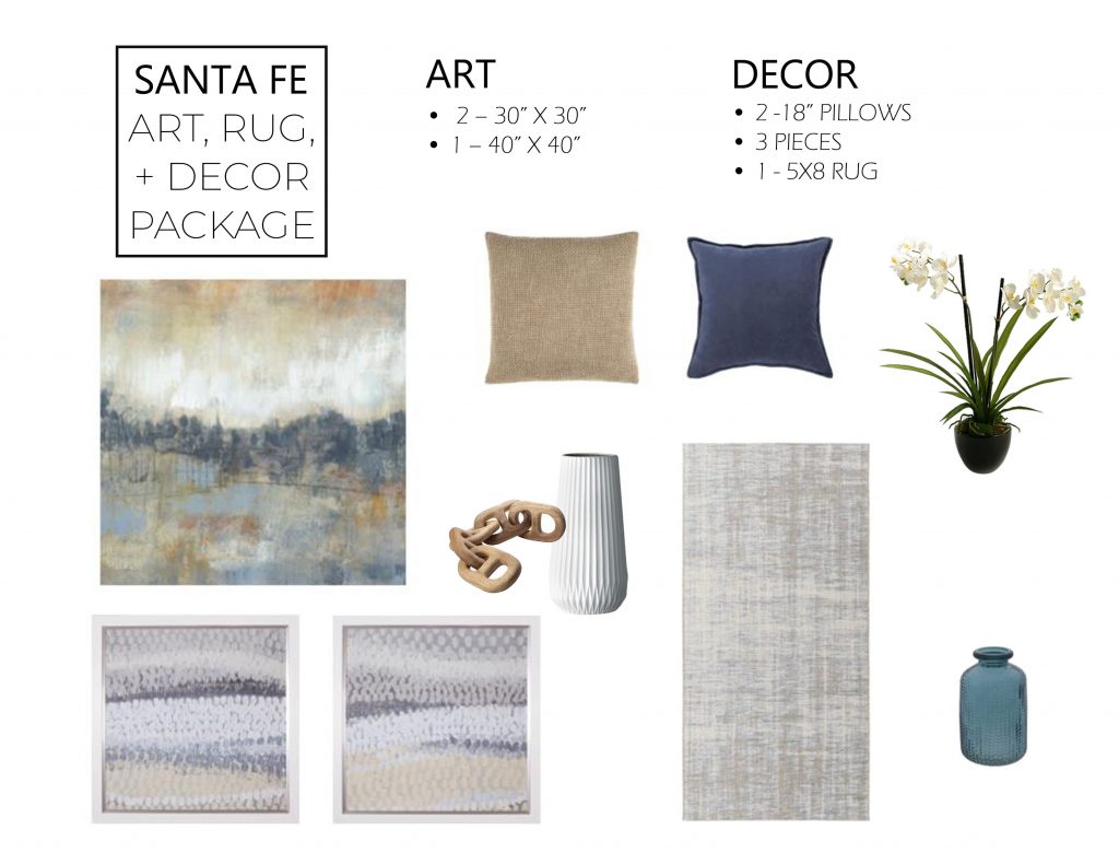 Red House Staging & Interiors new ‘Santa Fe’ design package.